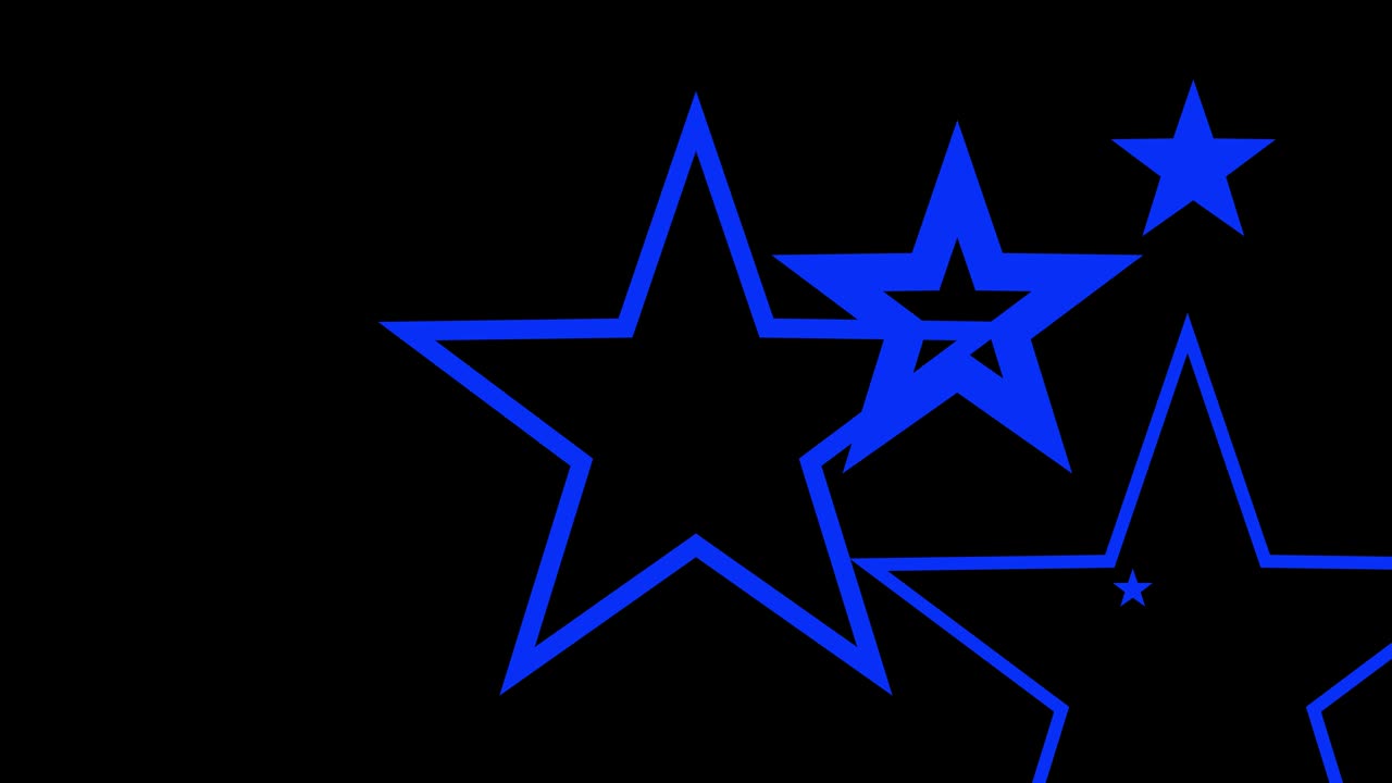 Shape animation star spreading motion graphics