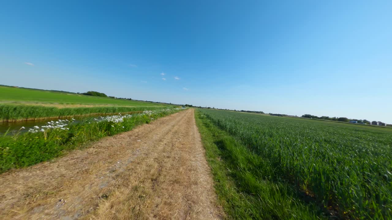 Enchanting and in full glory natural landscapes of the Middelburg countryside in Zeeland ,Holland
