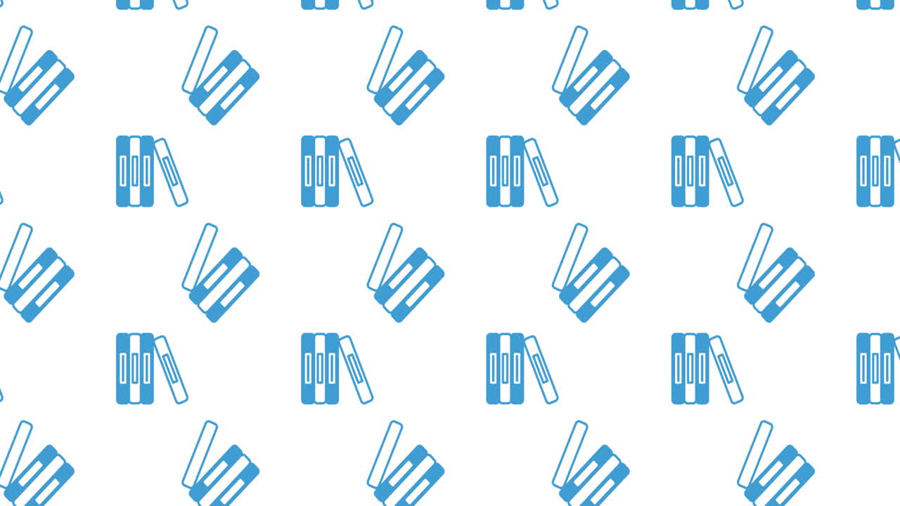 학교 아이템 아이콘의 애니메이션이  ⁇  배경에 움직입니다.