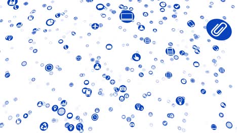 technology icon network symbol digital devices on the internet background