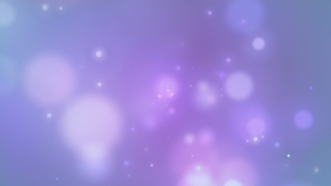 video generado digitalmente de puntos brillantes que se mueven contra un fondo púrpura