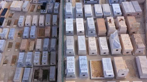 Aerial Footage Over Jerusalem Jewish Cemetery, Givat Shaul