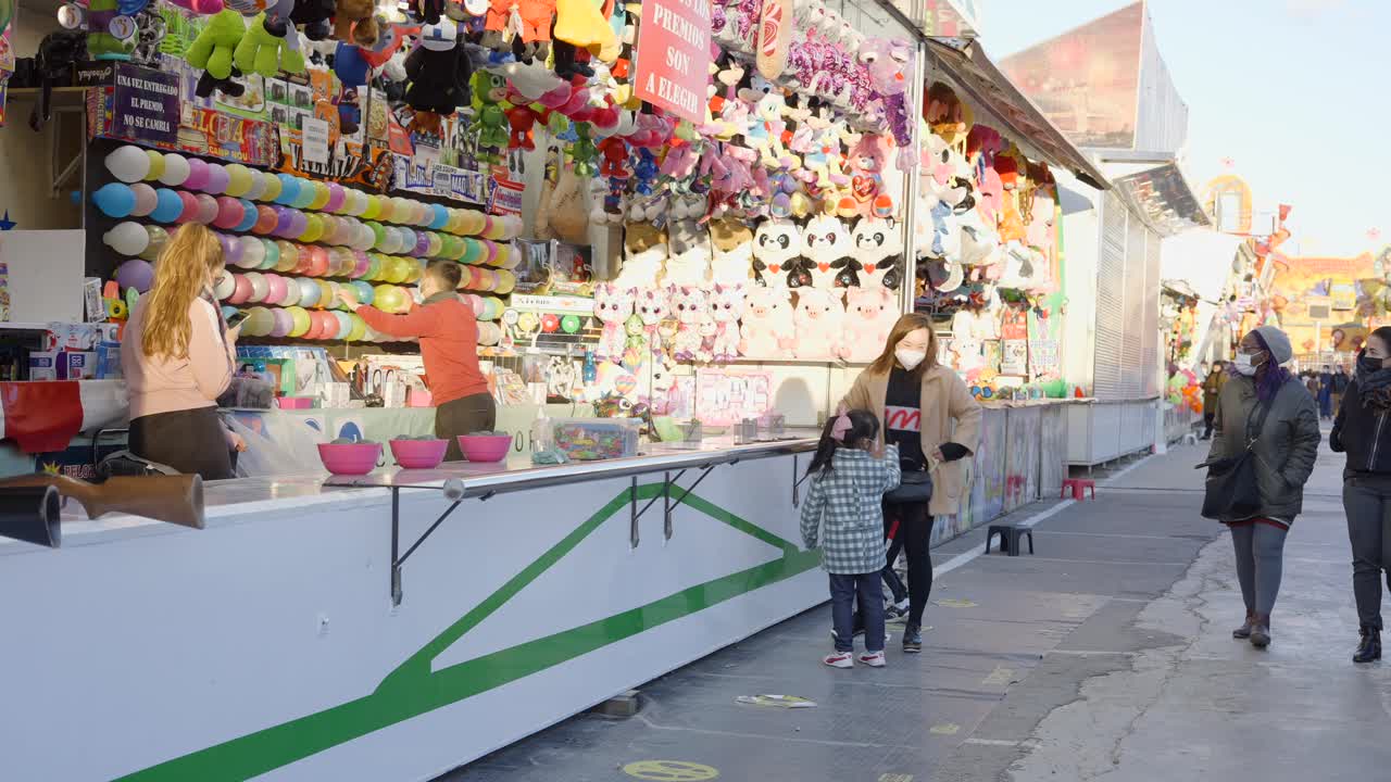 Carnival Games Booth with Family
