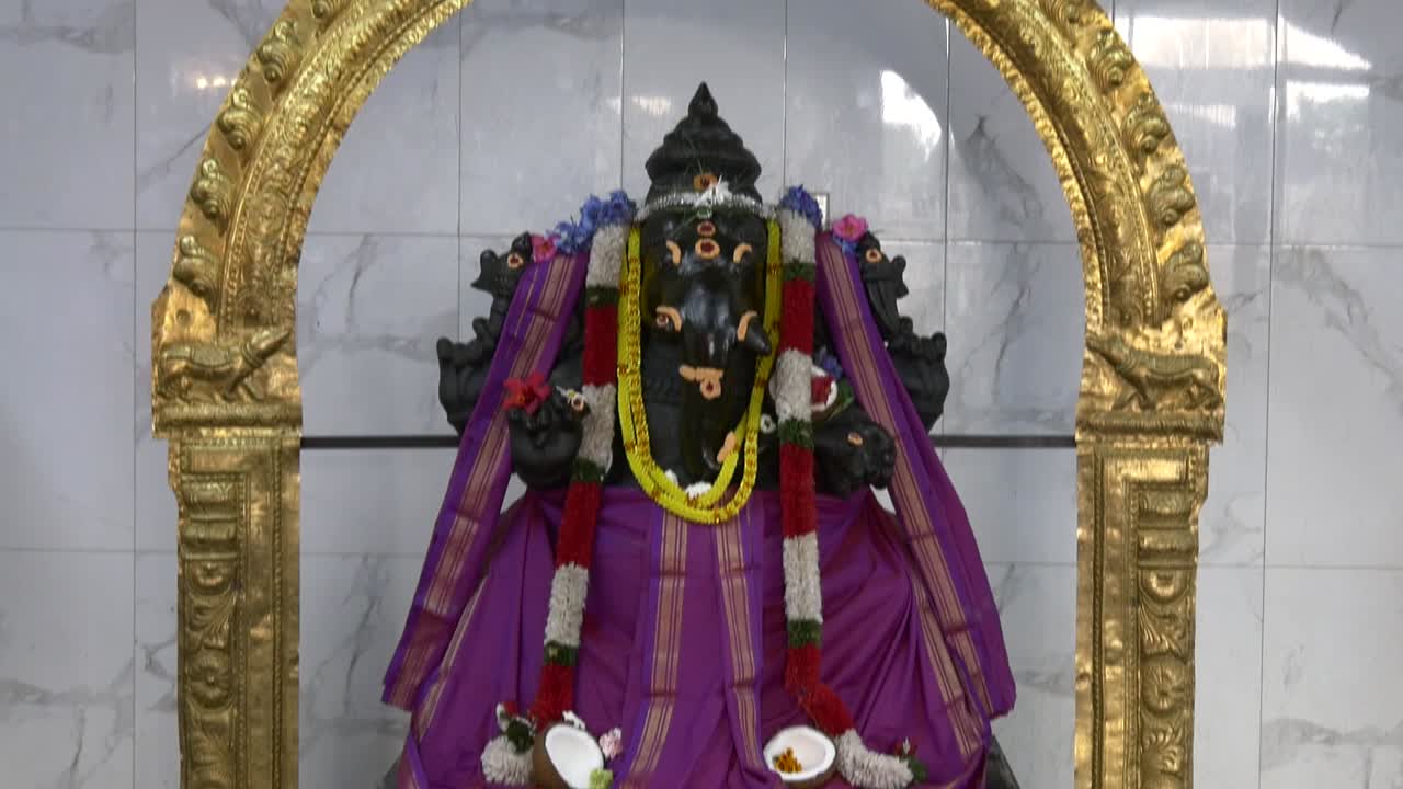 Statues of Hindu gods found in Indian temple