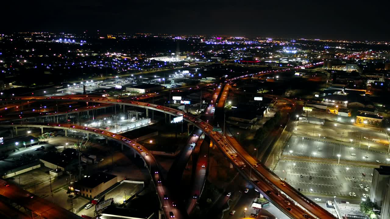 Droning Early Evening Over New Orleans Traffic Free Stock Video Footage ...