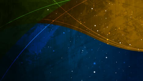 ondas grunge coloridas con pequeños puntos fondo de movimiento abstracto