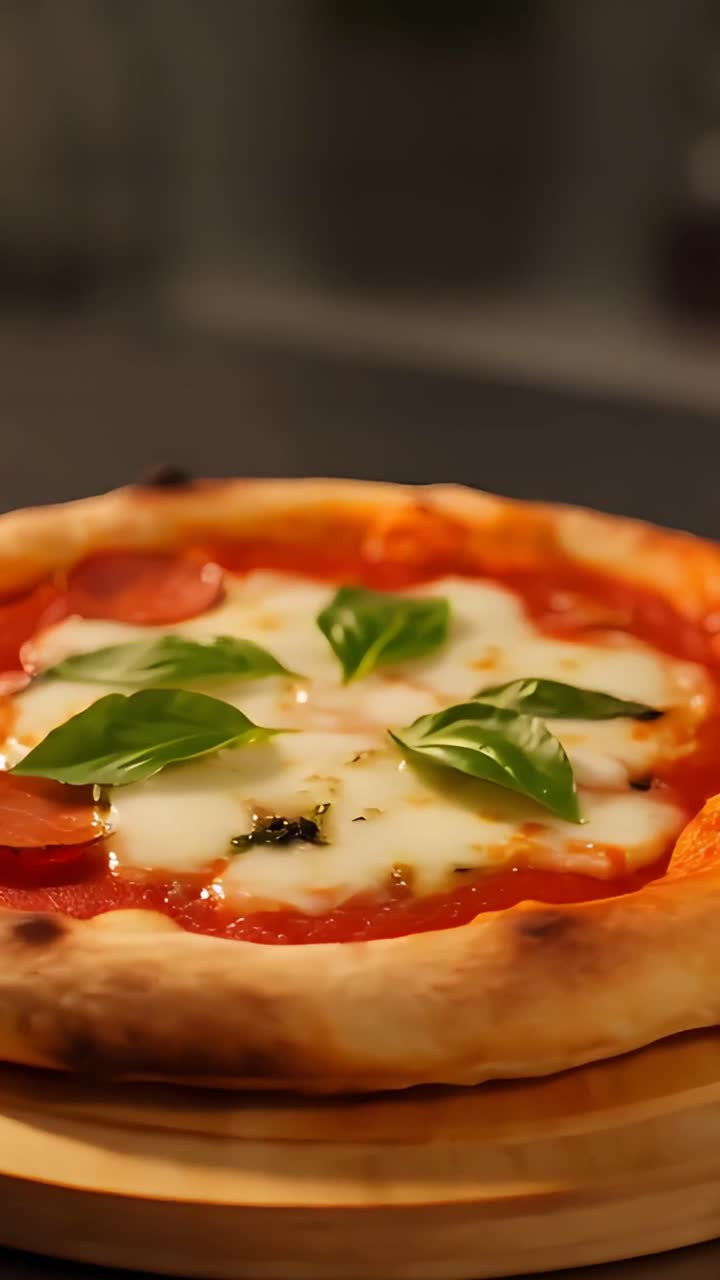 Pizza Deliciosa Fundo Bokeh 4K