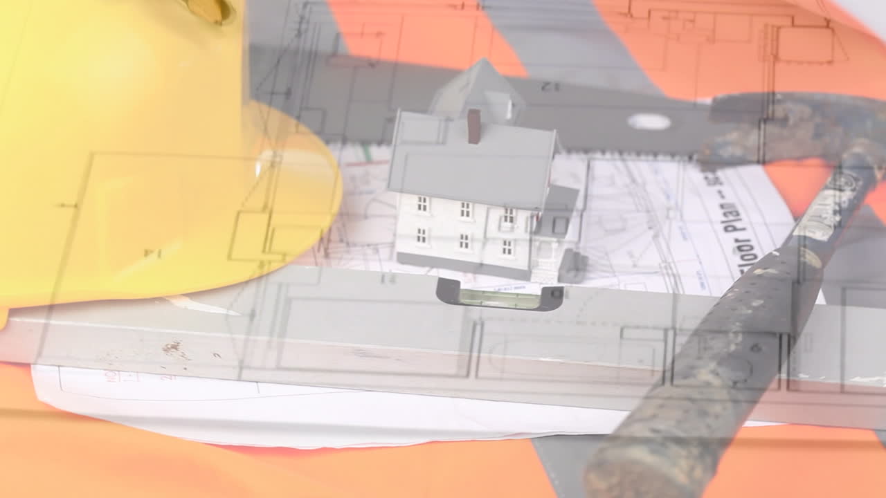 animación del esquema sobre el modelo de la casa y el equipo del edificio