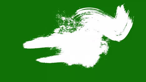 Hand-Drawn-Abstract-Brush-Line-Element-on-a-Green-Screen-Background