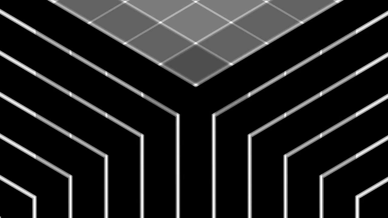 Dynamic Monochrome Geometric Pattern Animation Background