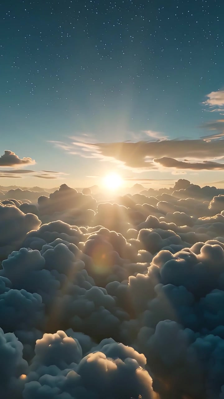 Sfondo per Adorazione 4K: Croce Cristiana e Luce Celeste