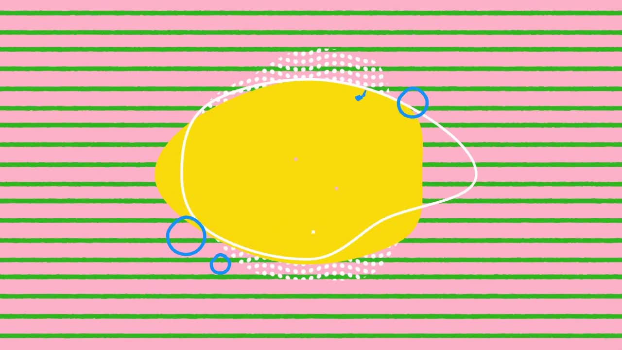 복사 공간과 수평 선을 가진 배너의 애니메이션이 분홍색 배경에 원활한 패턴으로