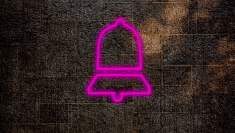 signo de corazón de neón en la pared de ladrillo 4k
