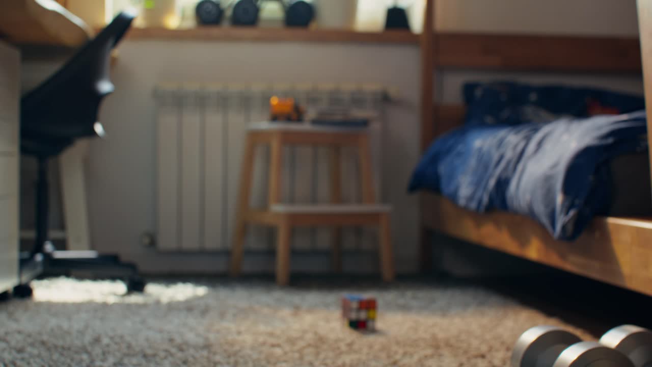 Boy Reading a Book on the Floor