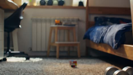 boy reading a book on the floor