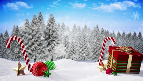 escena de navidad sin costuras con mensaje