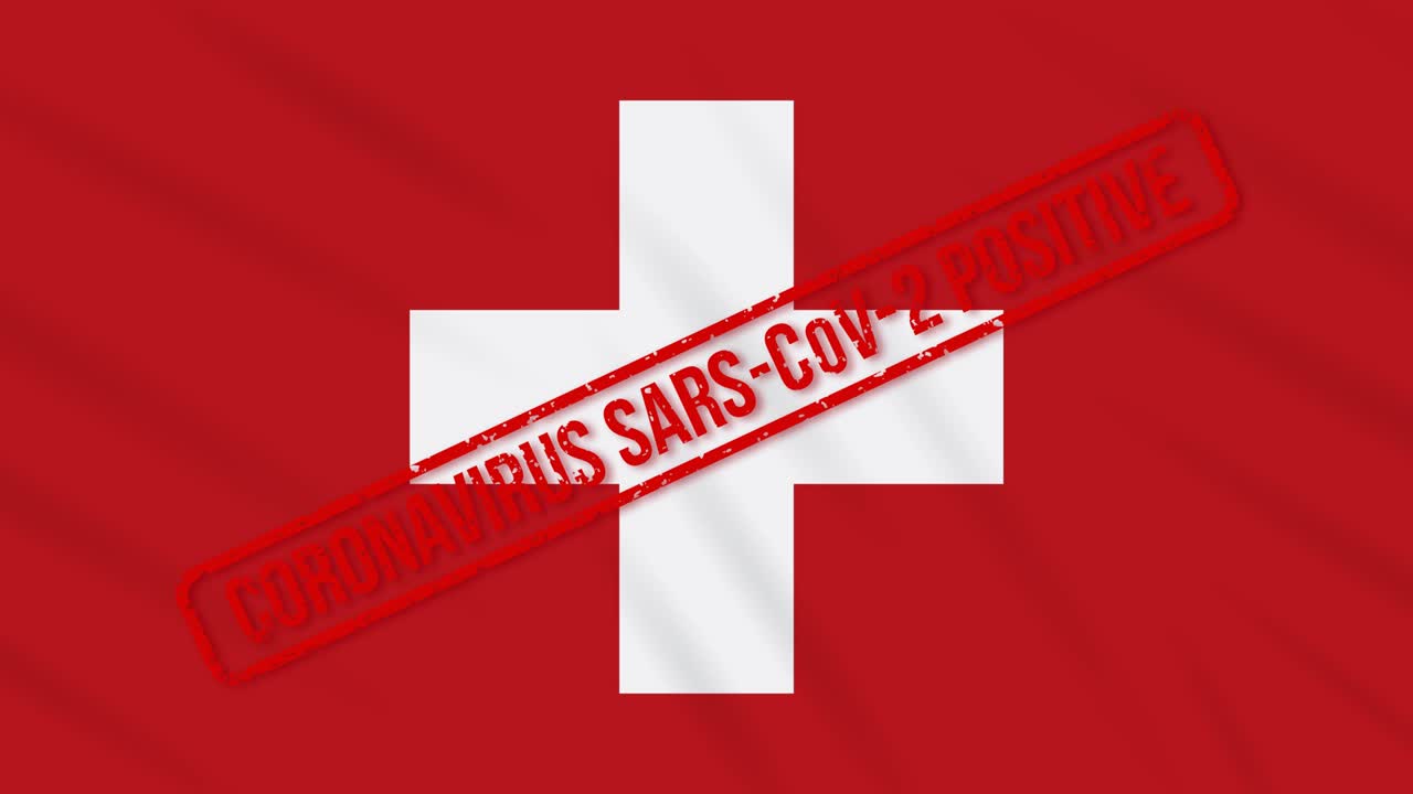 코로나19에 대한 긍정적 인 반응으로 스 된 스위스 발을 흔들고 있습니다.