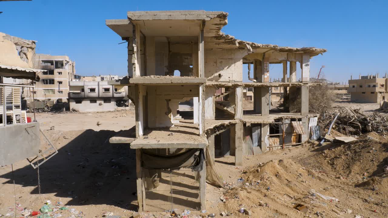 destrucción masiva por los bombardeos israelíes durante la guerra de israel-hamas