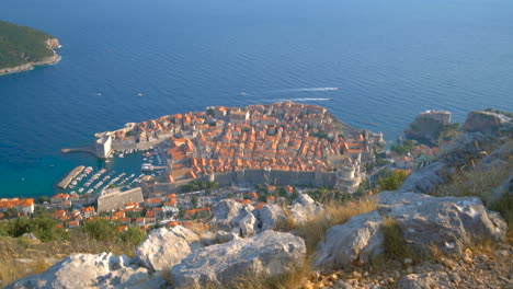 aerial view dubrovnik old town