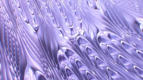 hermosas ondas reflectantes púrpuras estéticas 3d que fluyen curvas - 4k sin costuras vj bucle de movimiento animación de fondo