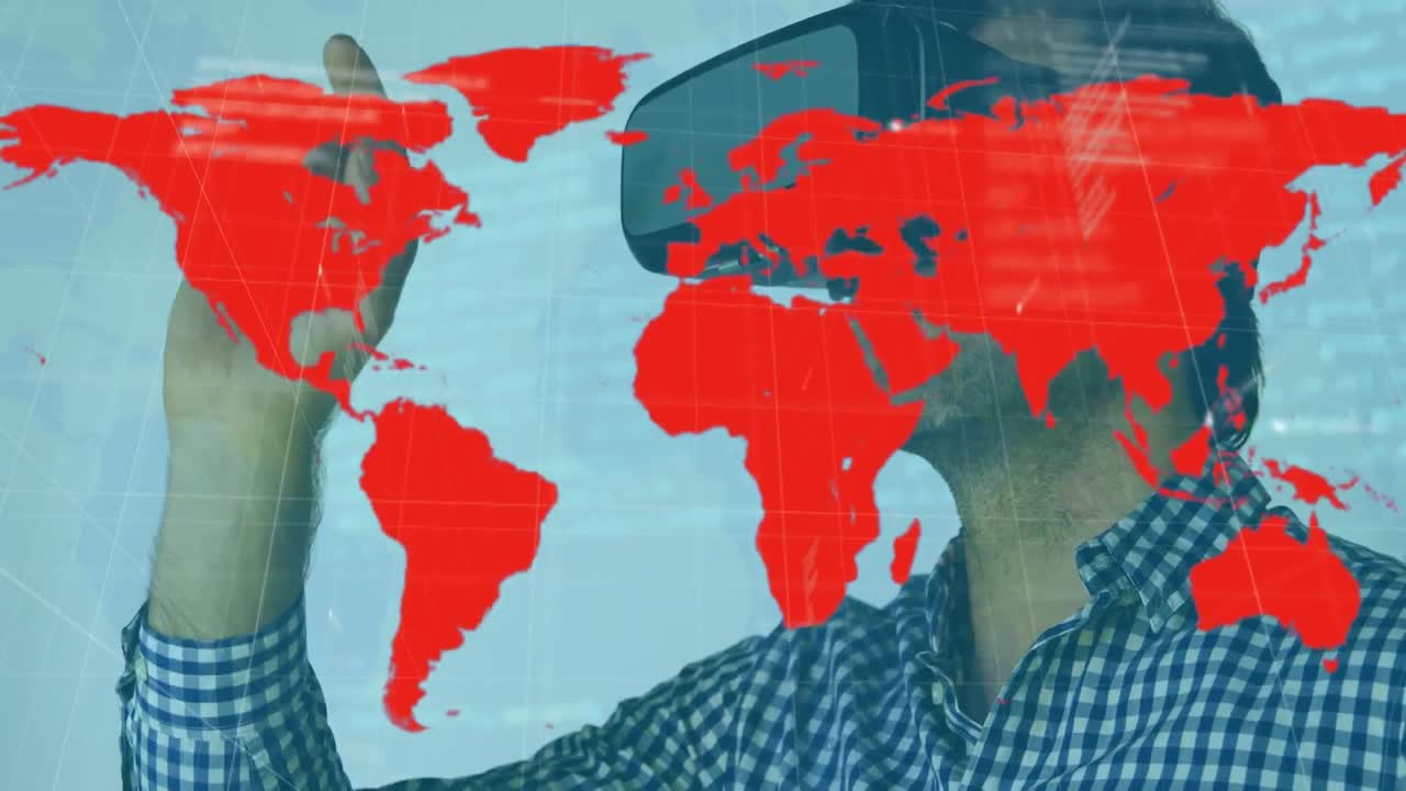 매크로 코비드 세포의 애니메이션