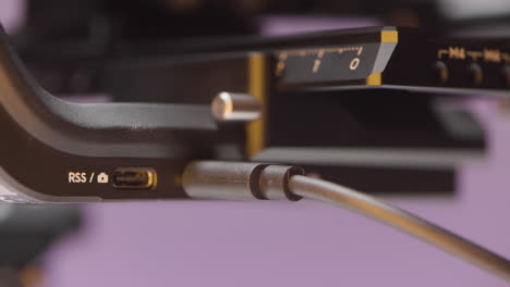 Camera Equipment Connection Close-up