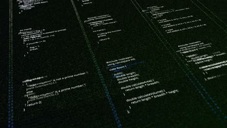 computer code display