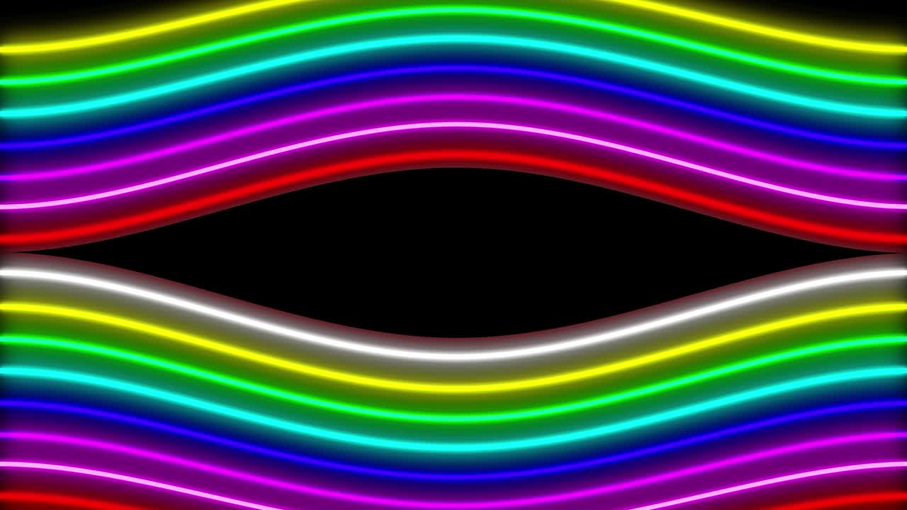Neon line illumination animation motion graphics