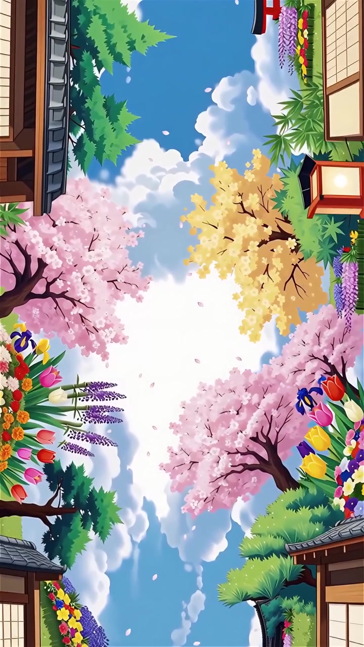 Sfondo Animato Cultura Giapponese 4K