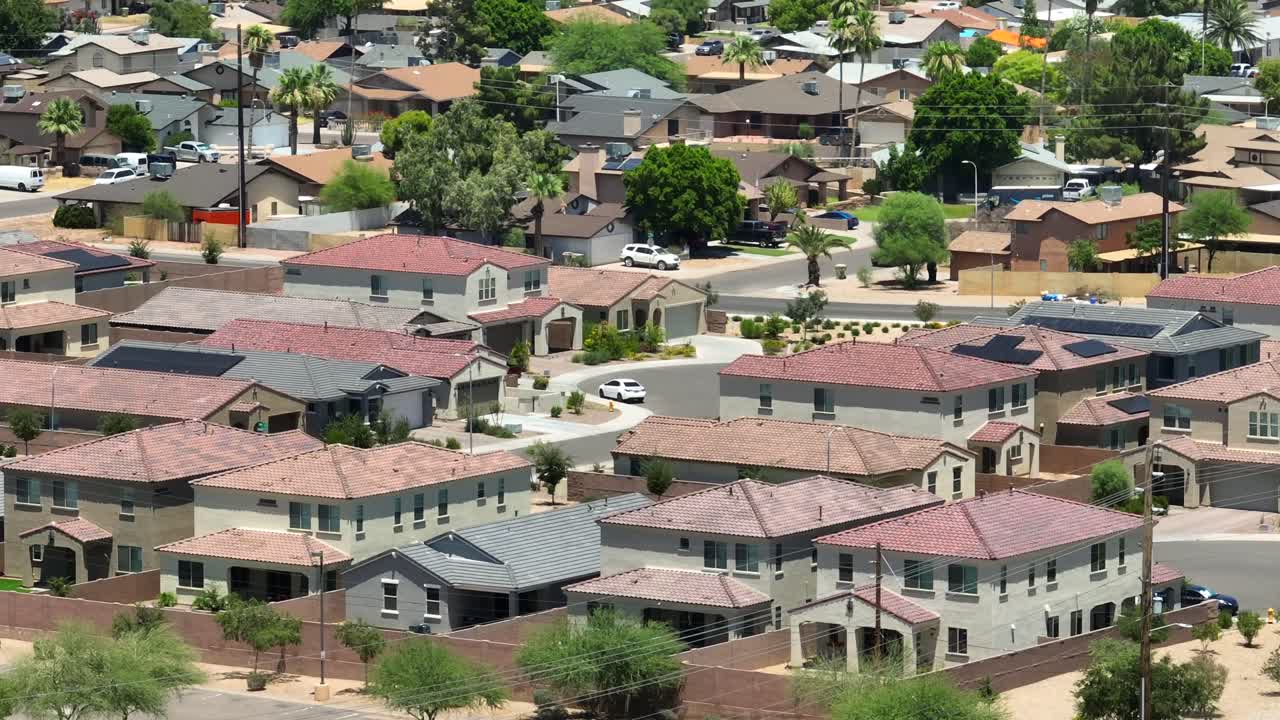 남서부 미국 동네의 cul de sac