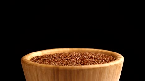 flax seeds rotating background