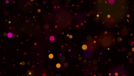 Luxurious christmas glitter garlands holiday party lights floating dust particles background new