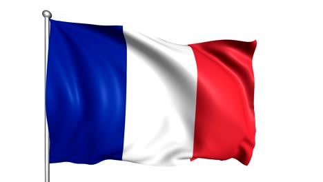 bandera de francia (en bucle, canal alfa)