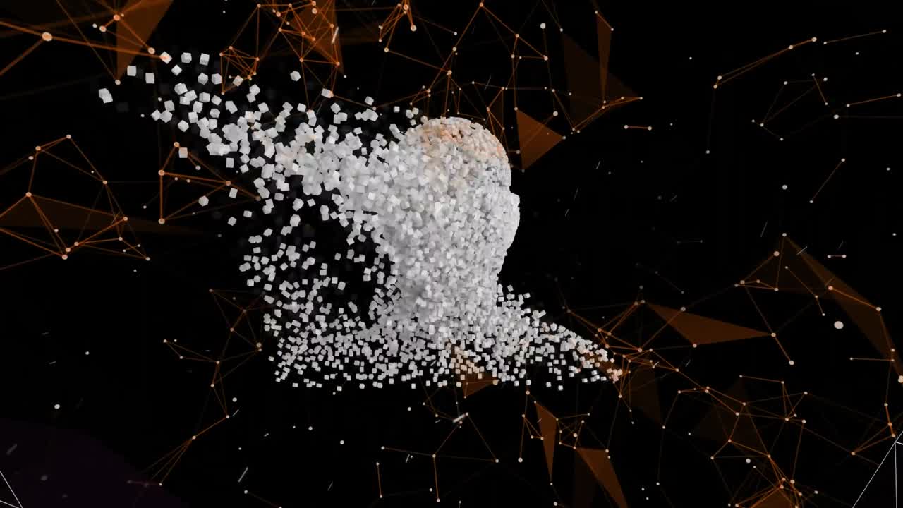 반 ⁇ 이는 분홍색 mesh 터널에서 움직이는 인간 부스트