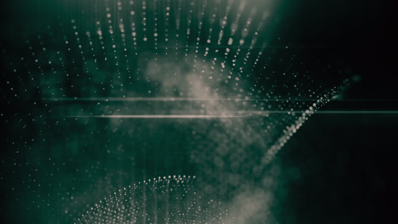 Futuristic Data Matrix Simulation HUD Background