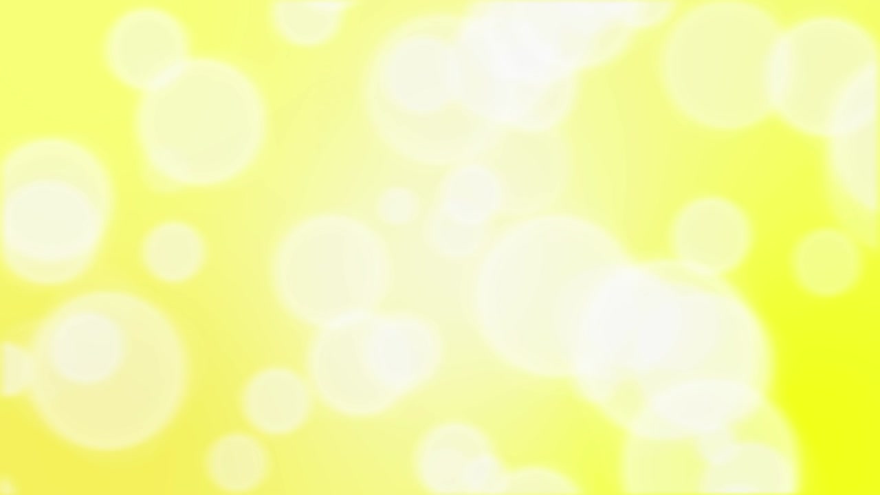 4k 노란색 보케 배경 애니메이션