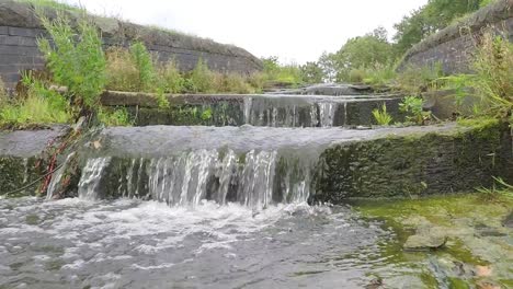 dam waterway with flowing water