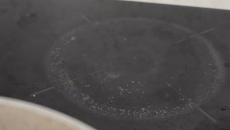 dirty electric stovetop