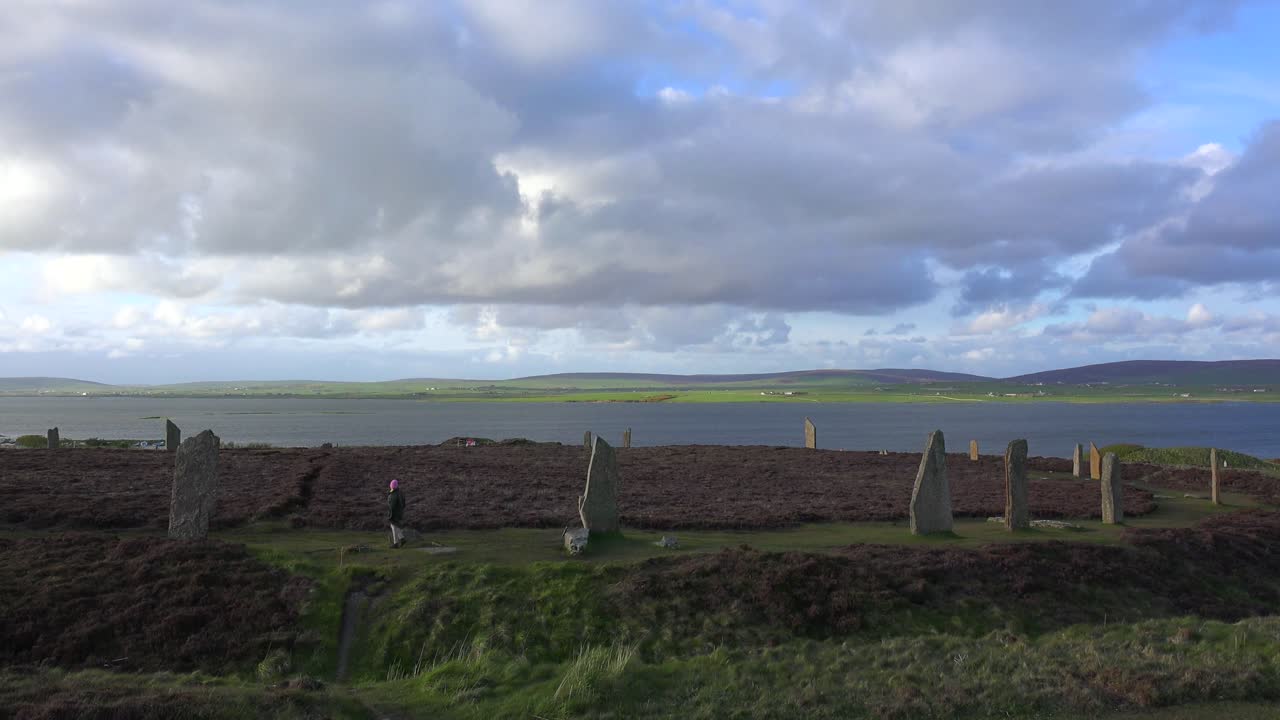las piedras celtas circulares brodgar sagradas en las islas de orkney en el norte de escocia 2