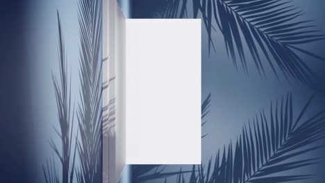 de trabajo remoto vertical concepto de viaje nómada digital con portátil fondo de playa de palma tropical