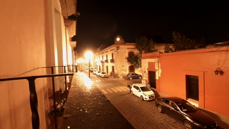 timelapse del centro de oaxaca de noche