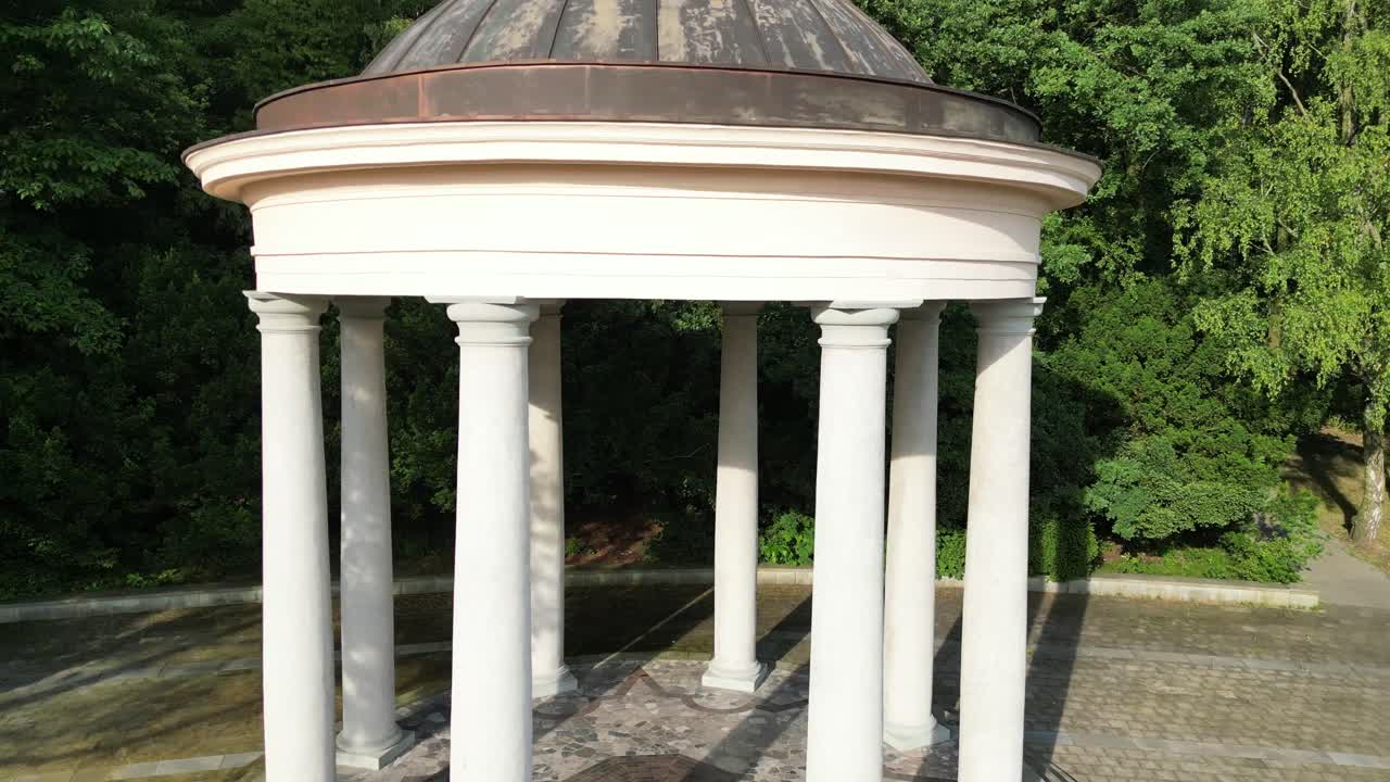 Elegant Classical Gazebo in a Lush Green Park