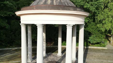 elegant classical gazebo in a lush green park