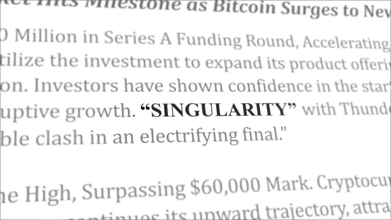 각기 다른 기사의 특이점 뉴스 헤드라인