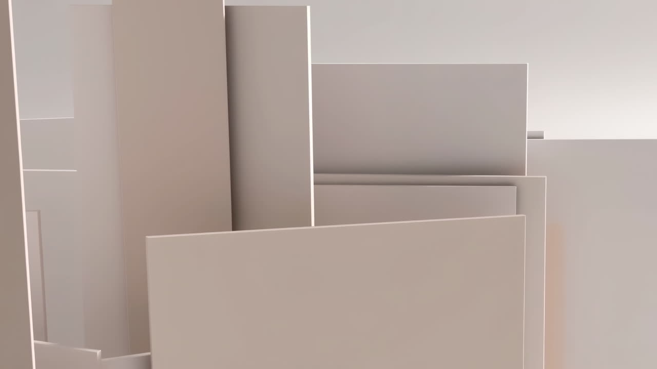 Pannelli geometrici astratti moderni con illuminazione dinamica