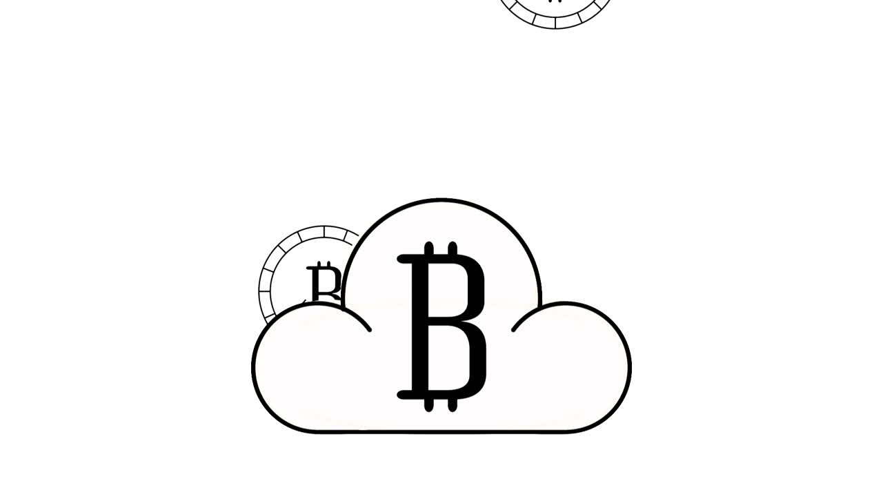 bitcoin cryptocurrency digital animation