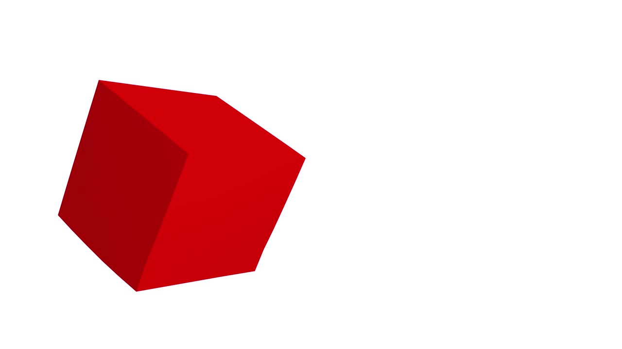 Red delivery parcel box on a continuous rolling walking loop with plenty of copy space for text