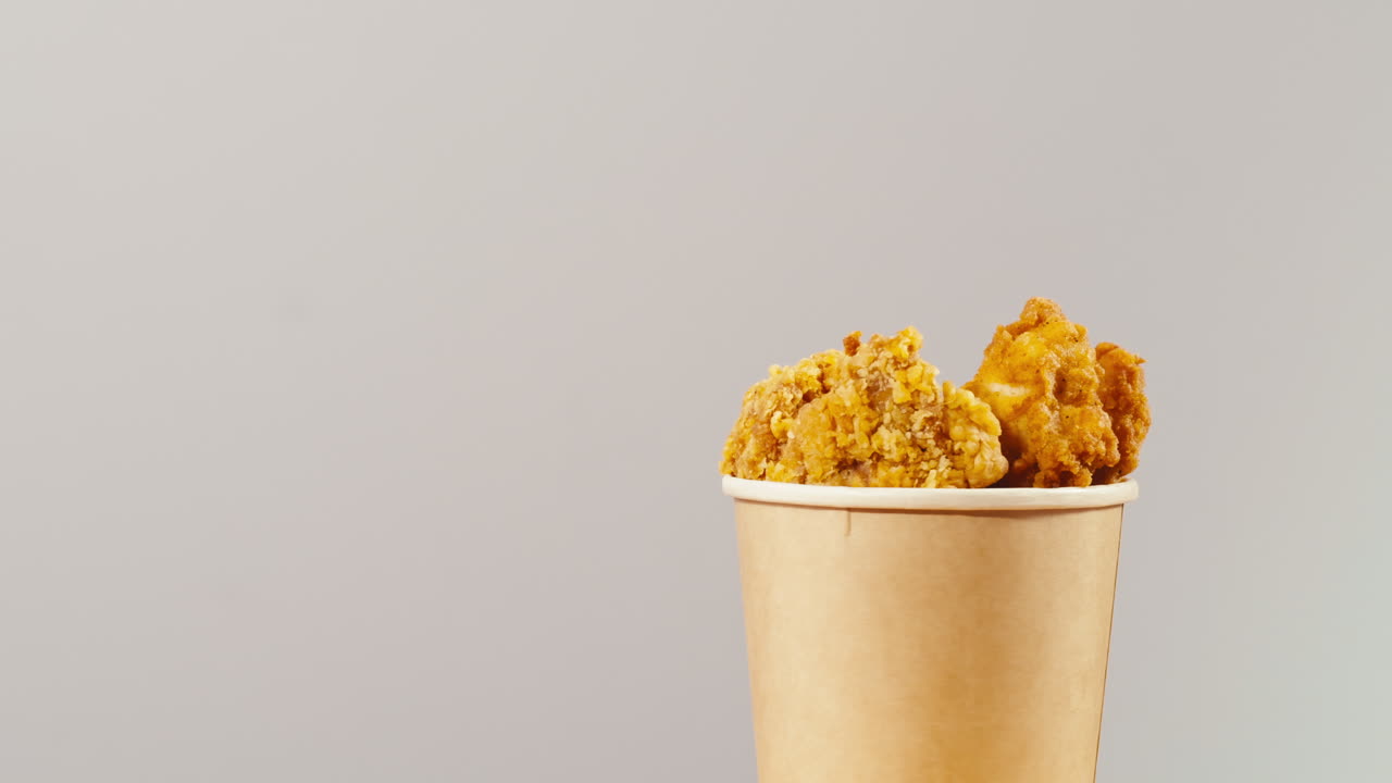 Fried Chicken in a Paper Cup