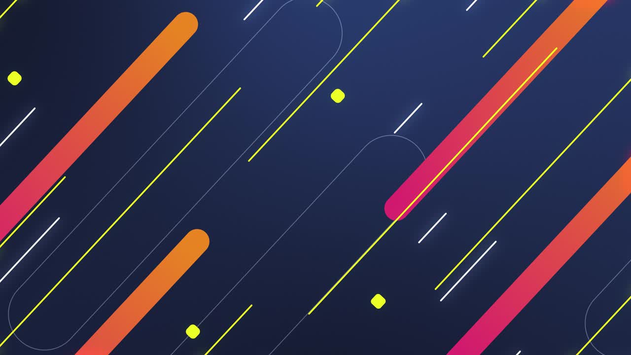 Abstract Rounded Lines Colorful Background