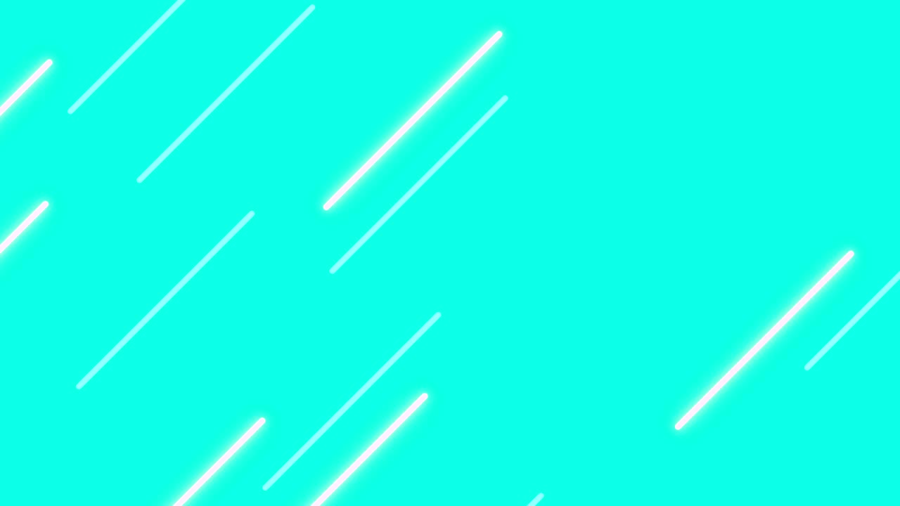 líneas diagonales de neón moviéndose sobre fondo azul. líneas de velocidad bucle abstracto sin costuras. animación líneas brillantes digital. imágenes de movimiento 4k
